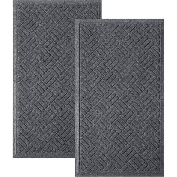 Front Door Mat 2 Pack Indoor and Outdoor Welcome Mat, Absorbent and Away Water - Picture 7 of 7